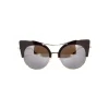 No Logo Eyewear - NOL30093 Sun - Gold and Shiny Brown - Sunglasses - Avvenice
