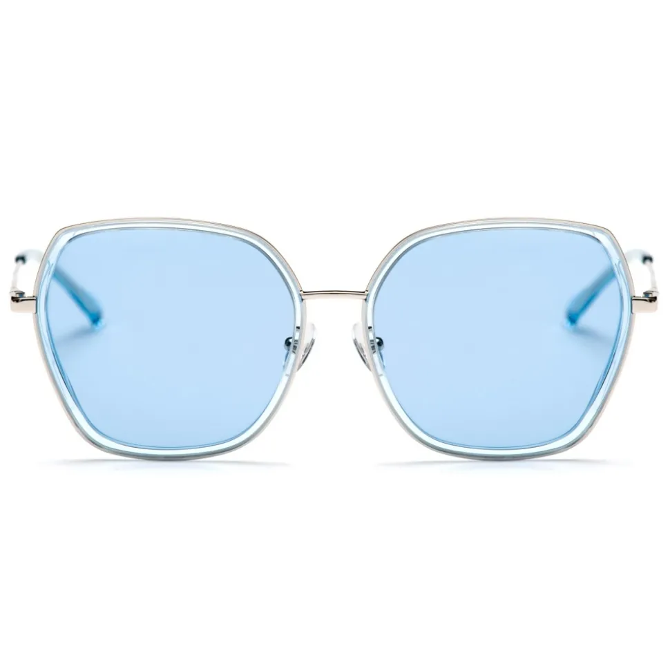 No Logo Eyewear - NOL19006 Sun - Light Blue and Silver - Sunglasses - Avvenice