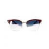 No Logo Eyewear - NOL09958 Sun - Bordeaux and Glossy Gold - Sunglasses - Avvenice