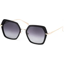 No Logo Eyewear - NOL81030 Sun - Black and Gold -  Sunglasses - Avvenice