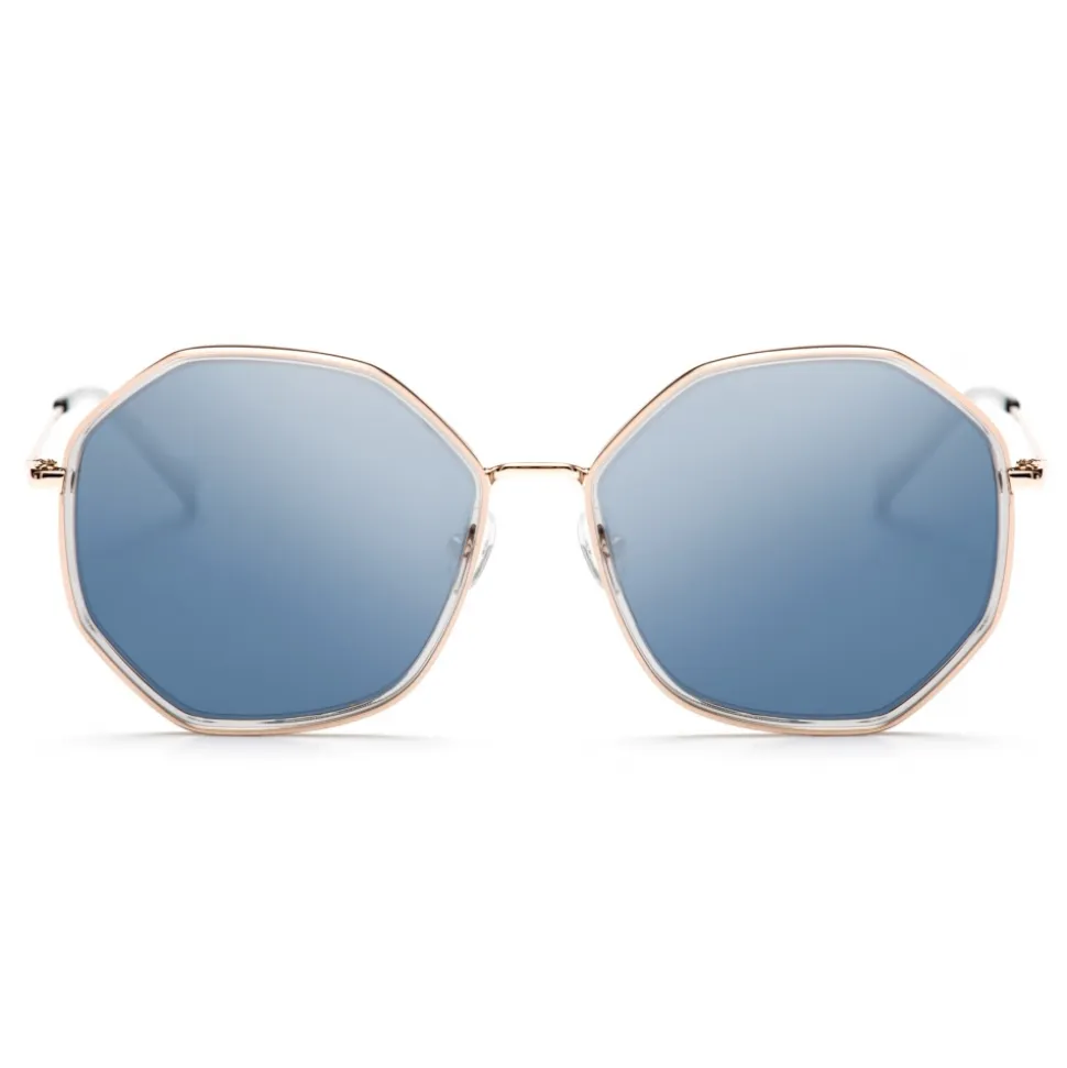 No Logo Eyewear - NOL18057 Sun - Light Blue and Silver - Sunglasses - Avvenice