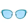 No Logo Eyewear - NOL81035 Sun - Light Blue and Gold - Sunglasses - Avvenice