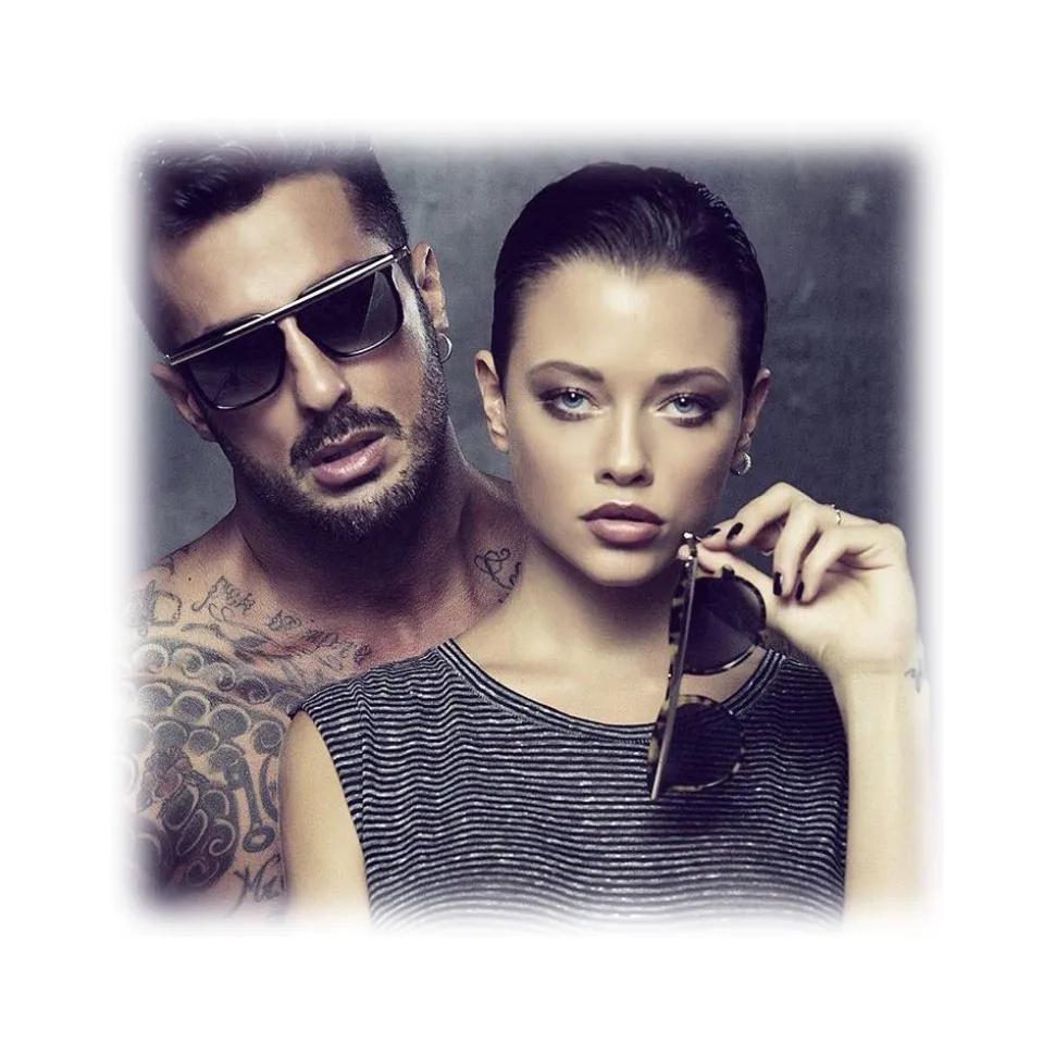 No Logo Eyewear - NOL30045 Sun - Dark - Sunglasses - Fabrizio Corona Official - Avvenice