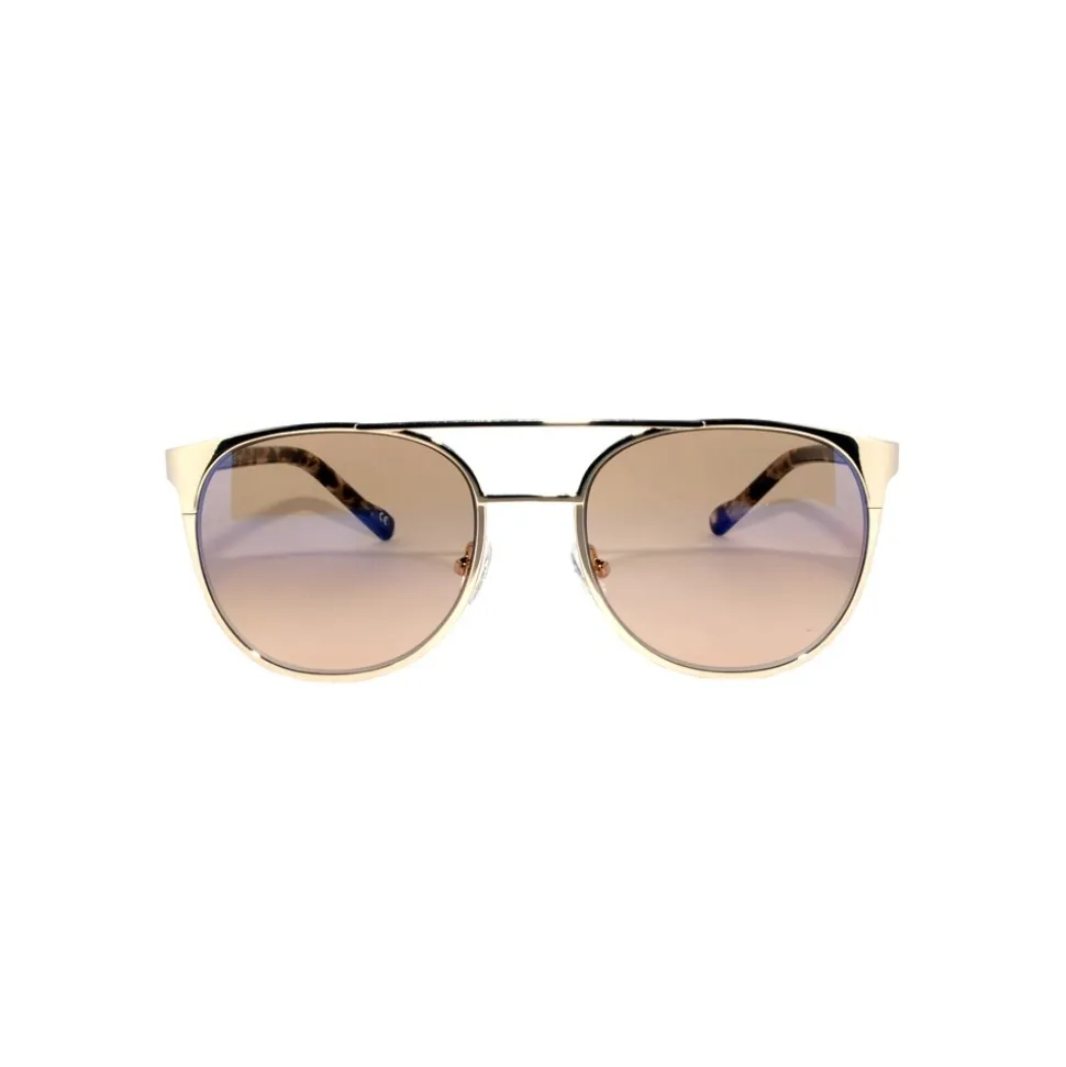 No Logo Eyewear - NOL09964 Sun - Red Havana and Polished Gold - Sunglasses - Avvenice