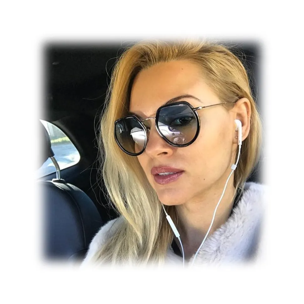 No Logo Eyewear - NOL09950 Sun - Glossy Grey Havana and Black - Sunglasses - Avvenice