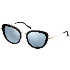 No Logo Eyewear - NOL81035 Sun - Black and Gold - Sunglasses - Avvenice