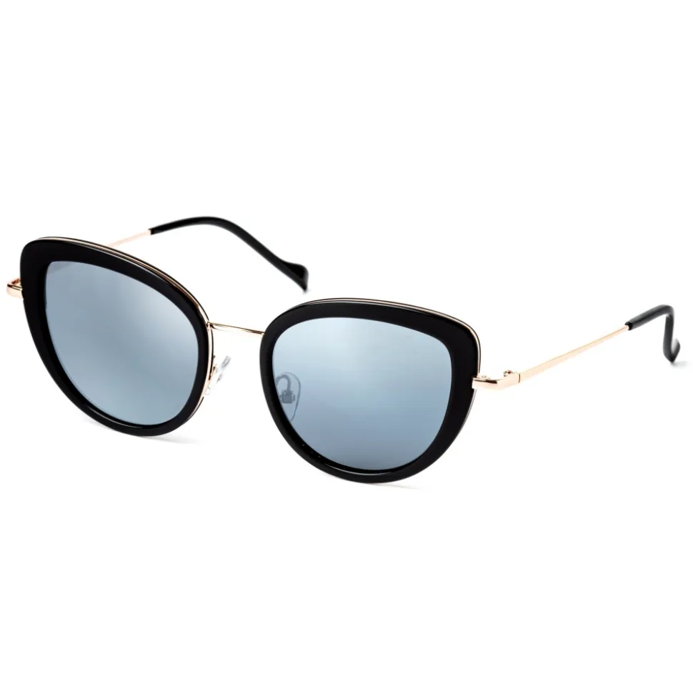 No Logo Eyewear - NOL81035 Sun - Black and Gold - Sunglasses - Avvenice