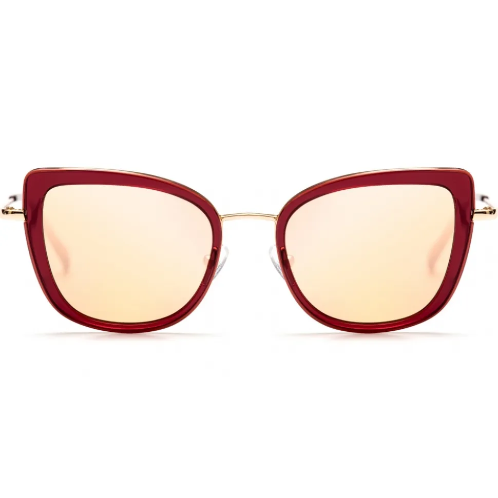 No Logo Eyewear - NOL81034 Sun - Red and Gold - Sunglasses - Avvenice