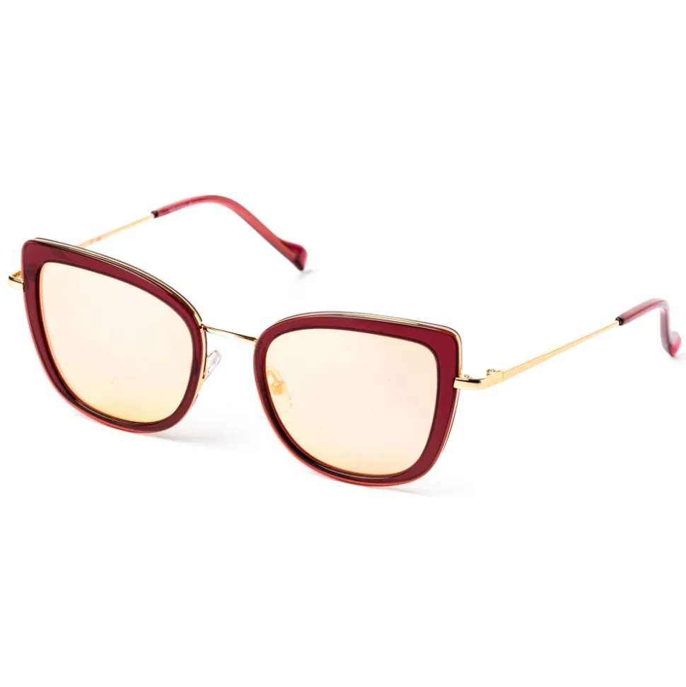 No Logo Eyewear - NOL81034 Sun - Red and Gold - Sunglasses - Avvenice