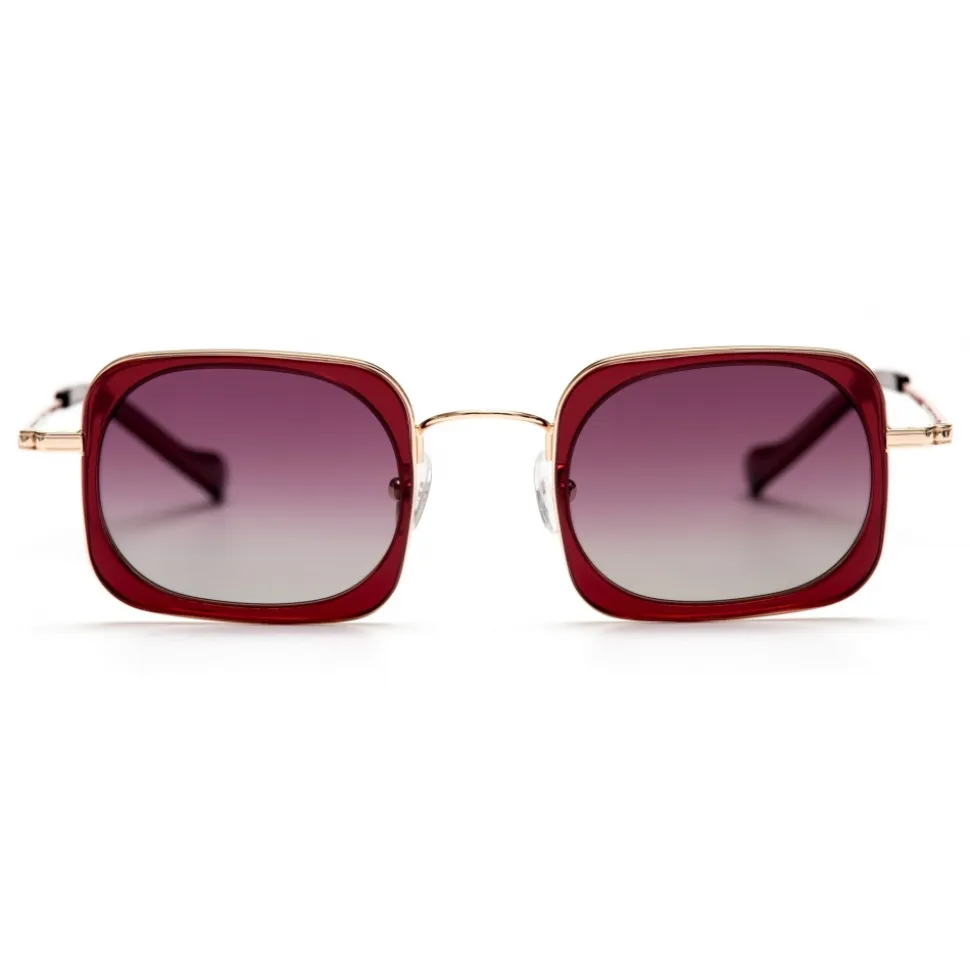 No Logo Eyewear - NOL19013 Sun - Violet and Bordeaux - Sunglasses - Avvenice