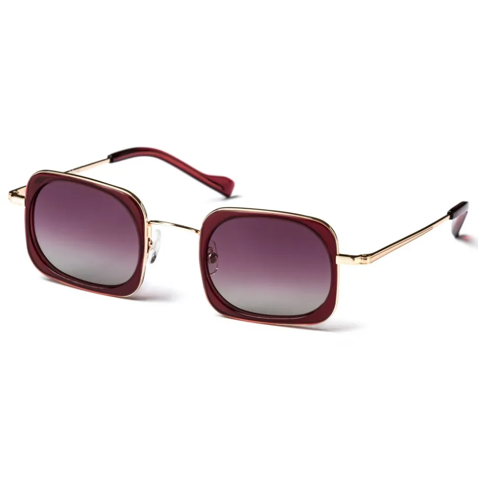 No Logo Eyewear - NOL19013 Sun - Violet and Bordeaux - Sunglasses - Avvenice