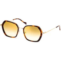 No Logo Eyewear - NOL81033 Sun - Havana and Gold - Sunglasses - Avvenice