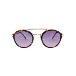 No Logo Eyewear - NOL09953 Sun - Havana and Gold - Sunglasses - Sharon Fonseca Official - Avvenice