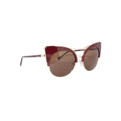 No Logo Eyewear - NOL30093 Sun - Shiny Gold and Bordeaux - Sunglasses - Avvenice