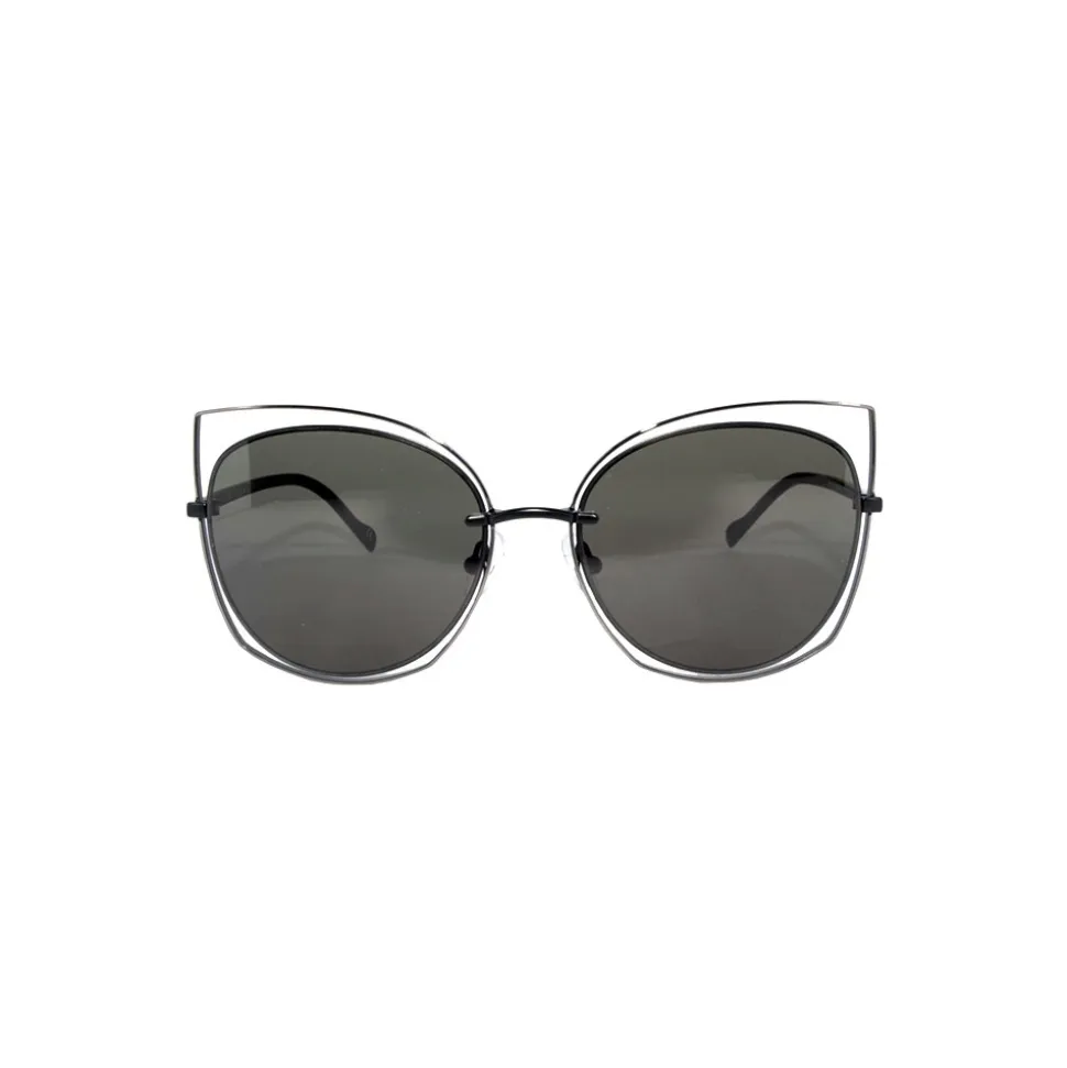 No Logo Eyewear - NOL17001 Sun - Matt Black and Polished Rifle Barrel - Sunglasses - Avvenice