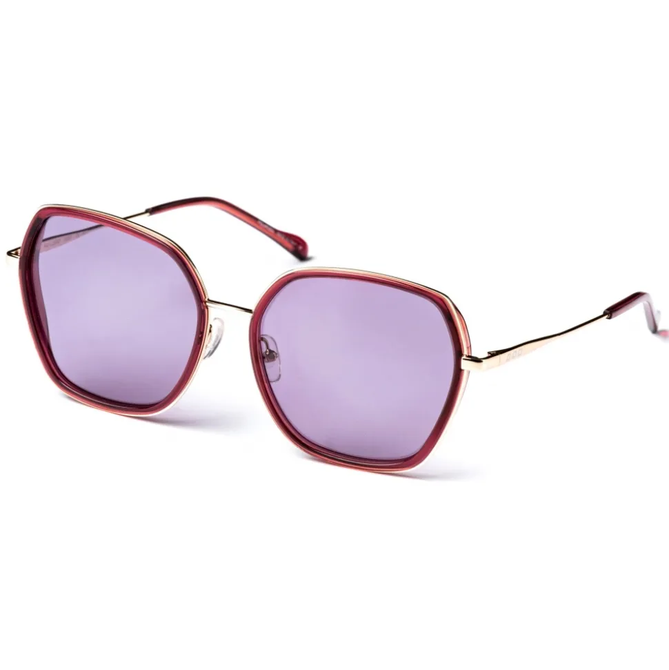 No Logo Eyewear - NOL19006 Sun - Violet and Silver - Sunglasses - Avvenice