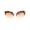 No Logo Eyewear - NOL09946 Sun - Glossy Havana and Gold - Sunglasses - Avvenice