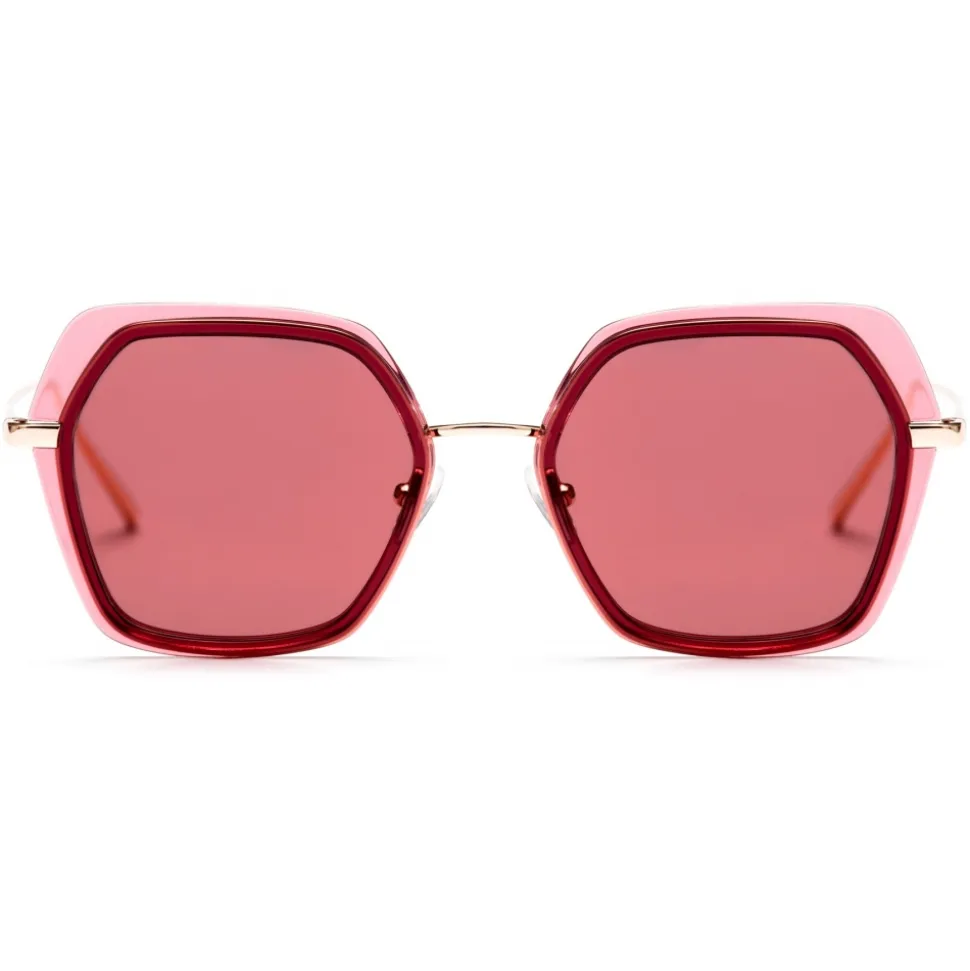No Logo Eyewear - NOL81030 Sun - Pink and Bordeaux - Sunglasses - Avvenice