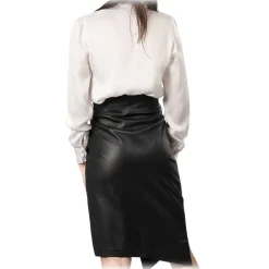 Noblesse Oblige - Monte-Carlo - Tararo - Black - Skirt - Luxury Exclusive Collection - Avvenice