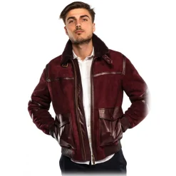 Noblesse Oblige - Monte-Carlo - Hoker - Burgundy - Coat - Jacket - Luxury Exclusive Collection - Avvenice