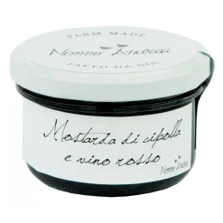 Nonno Andrea - Onion and Red Wine Mustard - Mustard Chutney Organic - Avvenice