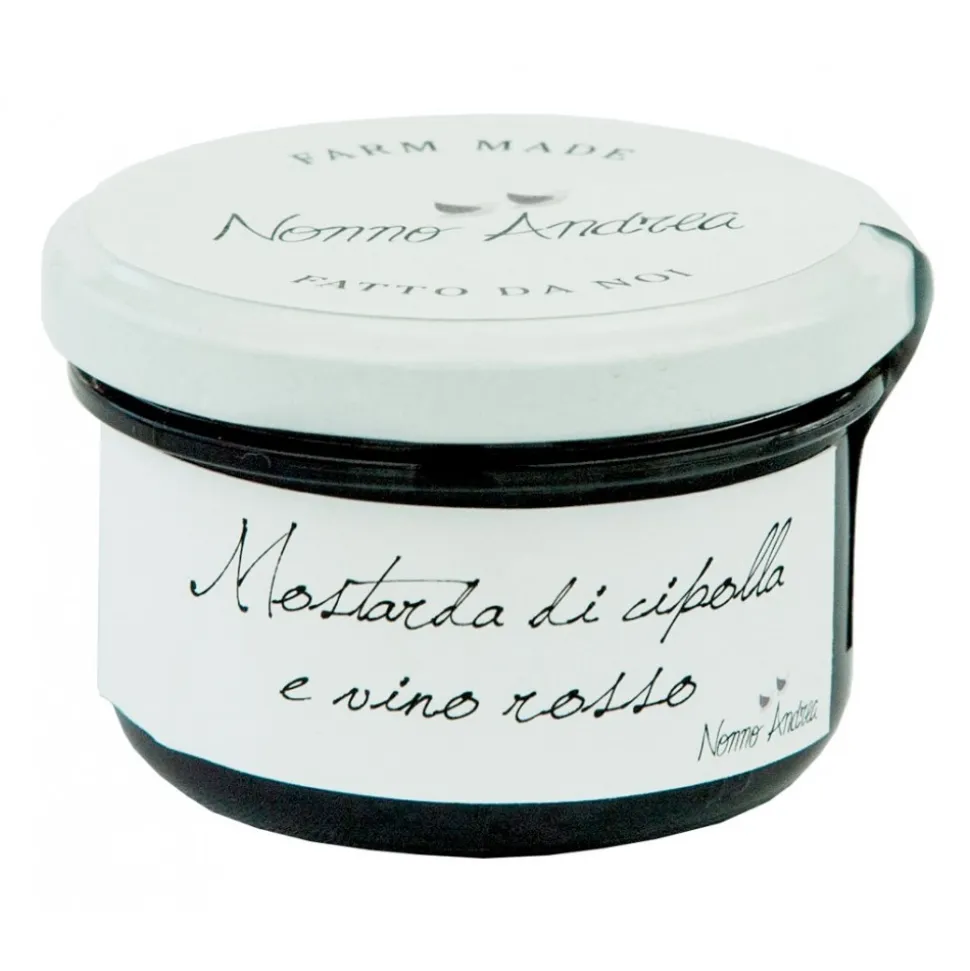 Nonno Andrea - Onion and Red Wine Mustard - Mustard Chutney Organic - Avvenice