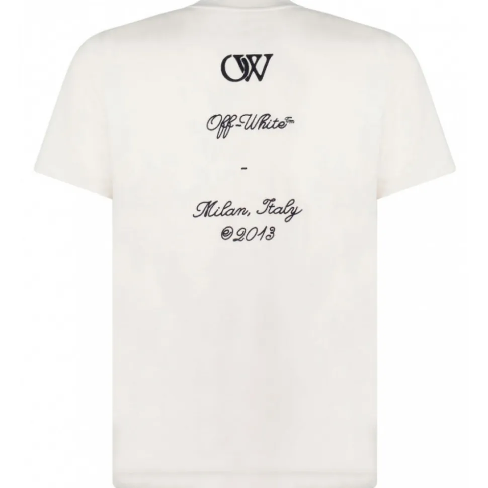 Off-White - 23 Skate T-Shirt - Light Beige - Exclusive Luxury Collection - Avvenice