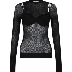 Off-White - Arrow Fishnet Top - Exclusive Luxury Collection - Avvenice