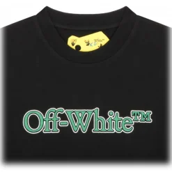Off-White - Black and Green T-Shirt - Exclusive Luxury Collection - Avvenice