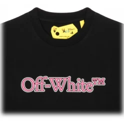 Off-White - Black and Pink T-Shirt - Exclusive Luxury Collection - Avvenice