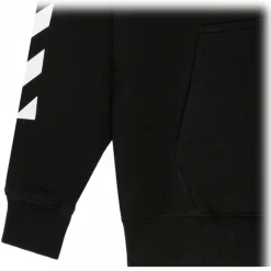 Off-White - Black and White Cotton Logo Print Hoodie - Exclusive Luxury Collection - Avvenice