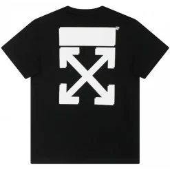 Off-White - Black and White Logo Print T-Shirt - Exclusive Luxury Collection - Avvenice