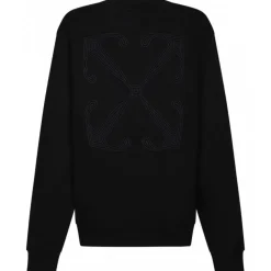 Off-White - Black Arrows Embroidered Sweatshirt - Exclusive Luxury Collection - Avvenice