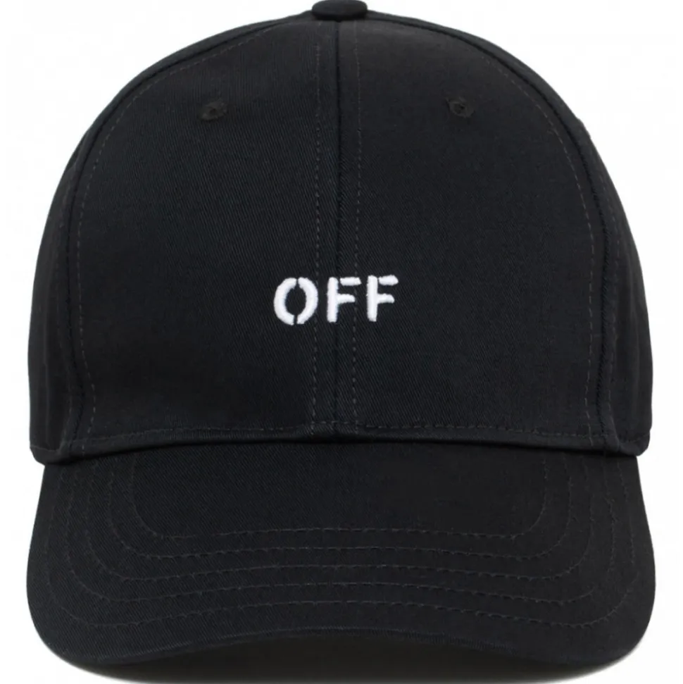 Off-White - Black Baseball Cap - Exclusive Luxury Collection - Avvenice