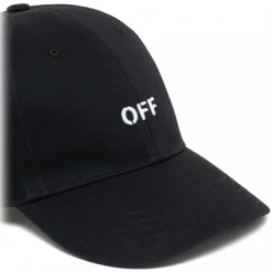 Off-White - Black Baseball Cap - Exclusive Luxury Collection - Avvenice
