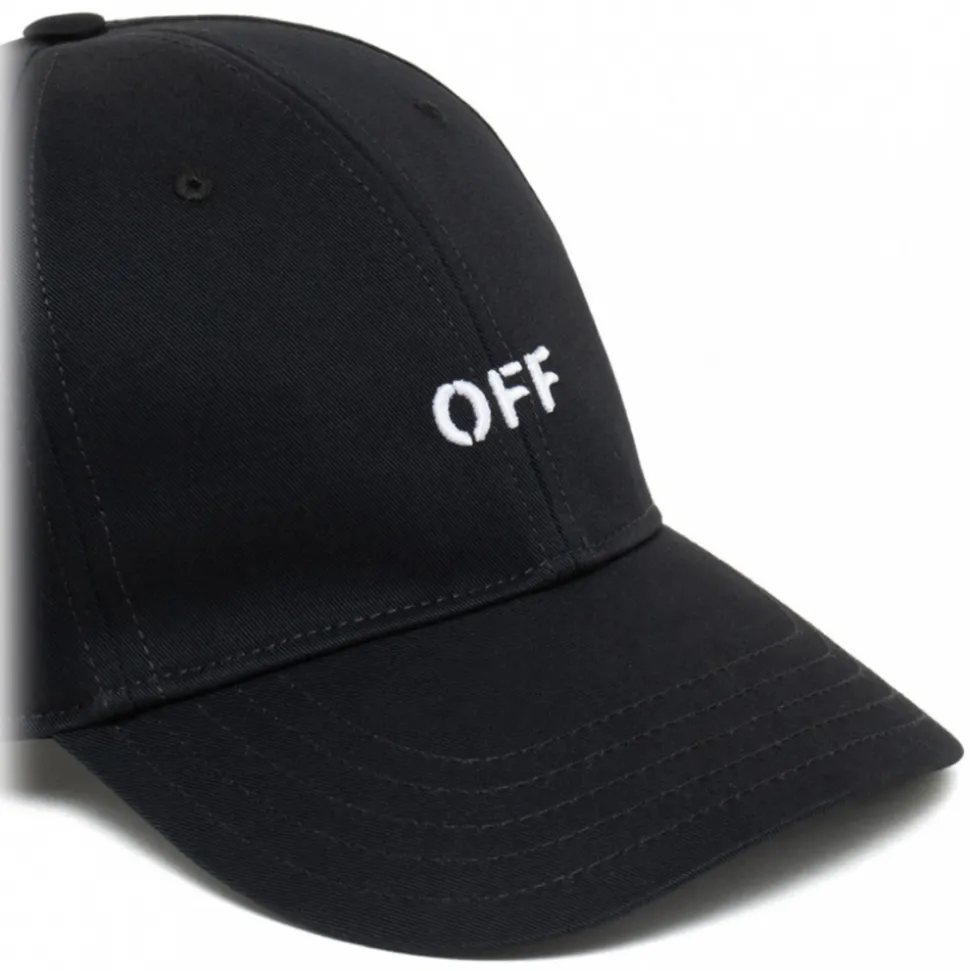 Off-White - Black Baseball Cap - Exclusive Luxury Collection - Avvenice