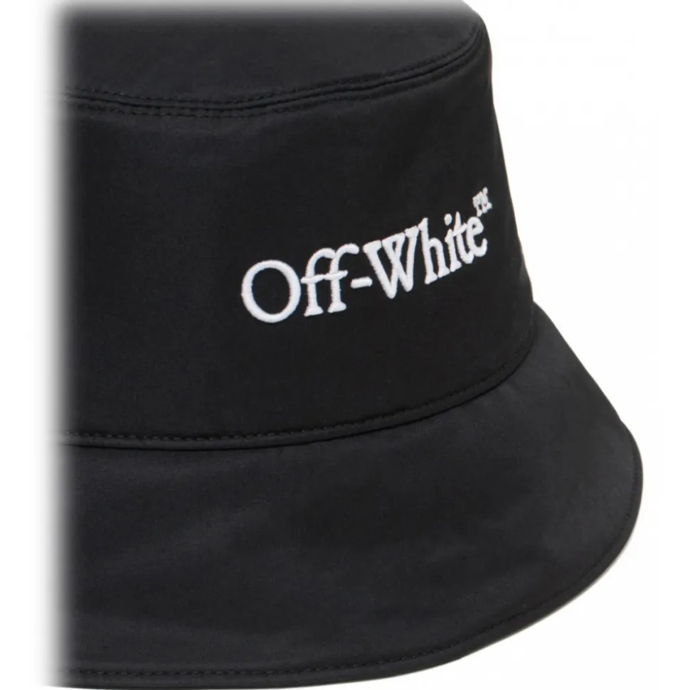 Off-White - Black Bookish Bucket Hat - Exclusive Luxury Collection - Avvenice