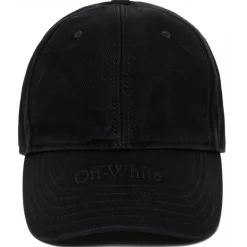 Off-White - Black Denim Baseball Cap - Exclusive Luxury Collection - Avvenice