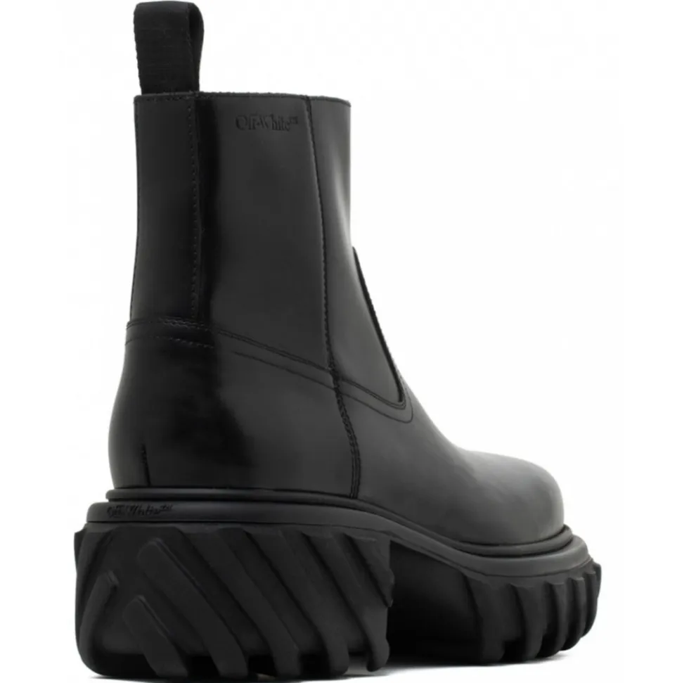 Off-White - Black Exploration Motor Boots - Exclusive Luxury Collection - Avvenice