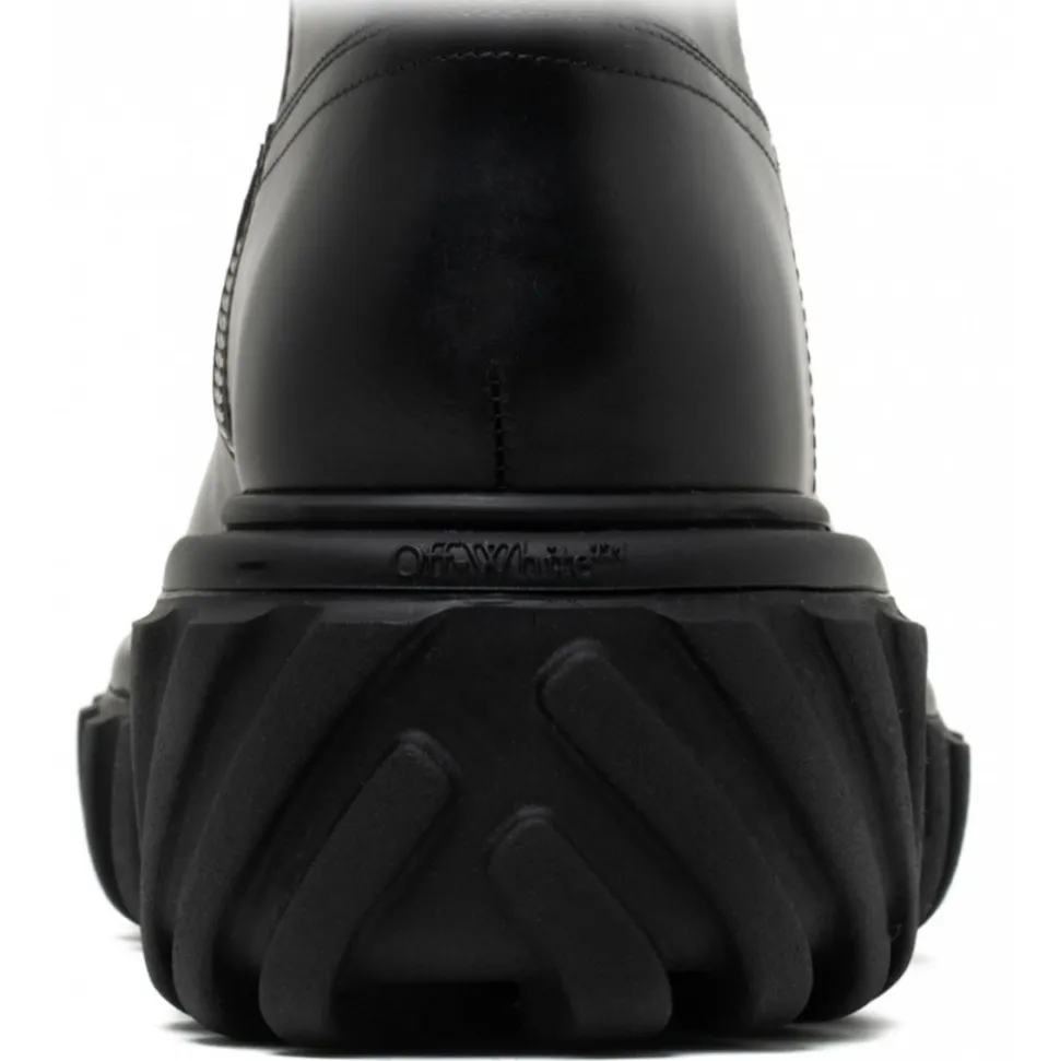 Off-White - Black Exploration Motor Boots - Exclusive Luxury Collection - Avvenice