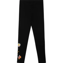 Off-White - Black Funny Flowers Leggings - Exclusive Luxury Collection - Avvenice
