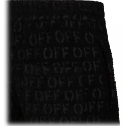 Off-White - Black Logo Jacquard Trosuers - Exclusive Luxury Collection - Avvenice