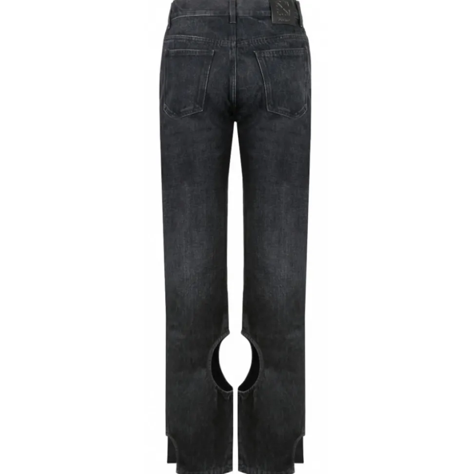 Off-White - Black Meteor Jeans - Exclusive Luxury Collection - Avvenice