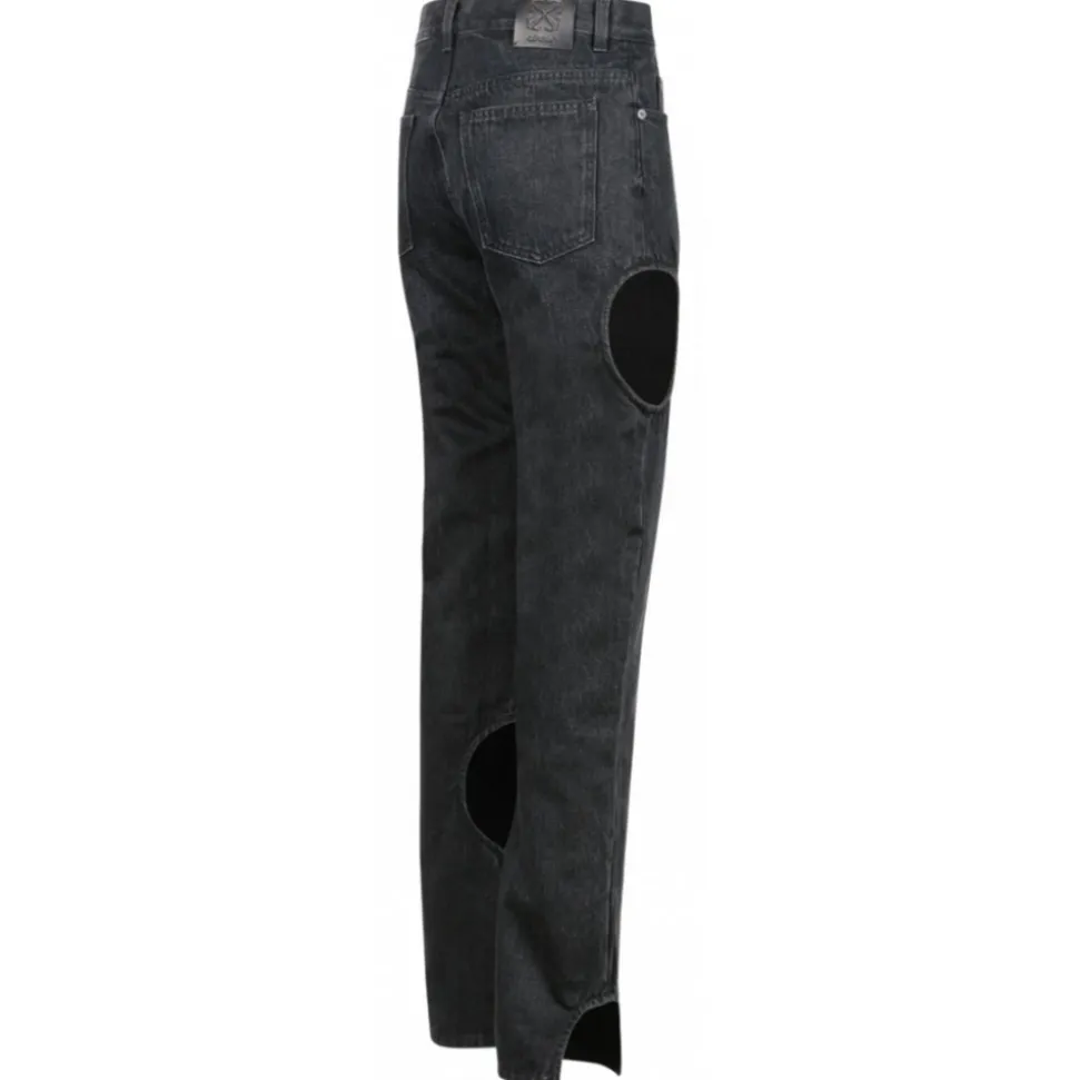 Off-White - Black Meteor Jeans - Exclusive Luxury Collection - Avvenice