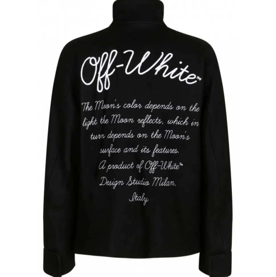 Off-White - Black Phase Varsity Jacket - Exclusive Luxury Collection - Avvenice