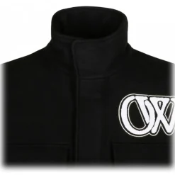 Off-White - Black Phase Varsity Jacket - Exclusive Luxury Collection - Avvenice