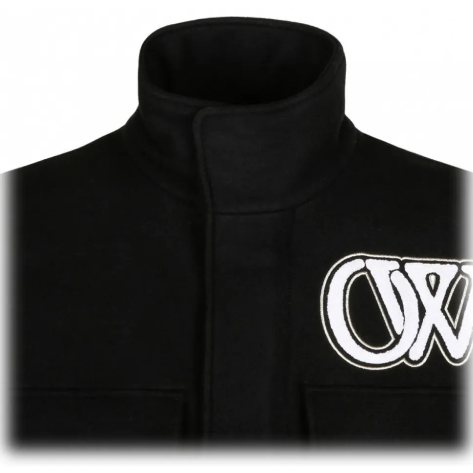 Off-White - Black Phase Varsity Jacket - Exclusive Luxury Collection - Avvenice