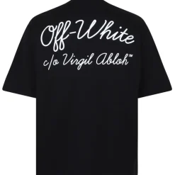 Off-White - Black Script T-Shirt - Exclusive Luxury Collection - Avvenice