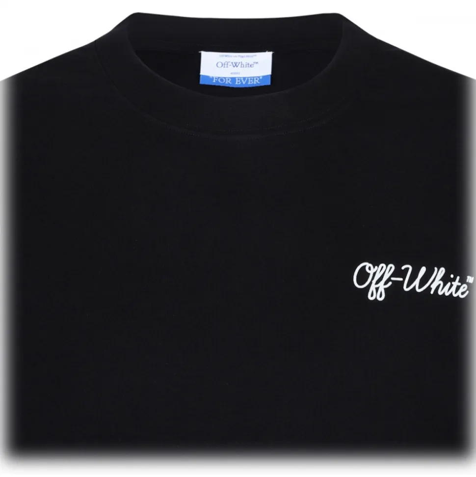 Off-White - Black Script T-Shirt - Exclusive Luxury Collection - Avvenice