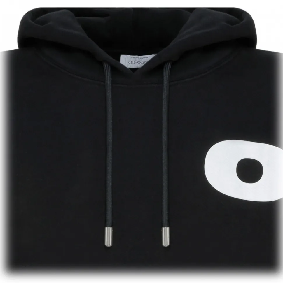 Off-White - Black Shared Logo Hoodie - Exclusive Luxury Collection - Avvenice